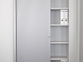 Querrollladenschrank 6 Ordnerhöhen Dekor officegau - Platin