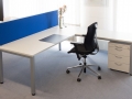 Arbeitsplatz "Alpha" Dekor officegrau