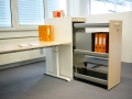 Org-Tower beidseitig bedienbar, Dekor Baleareneiche - perlweiÃ